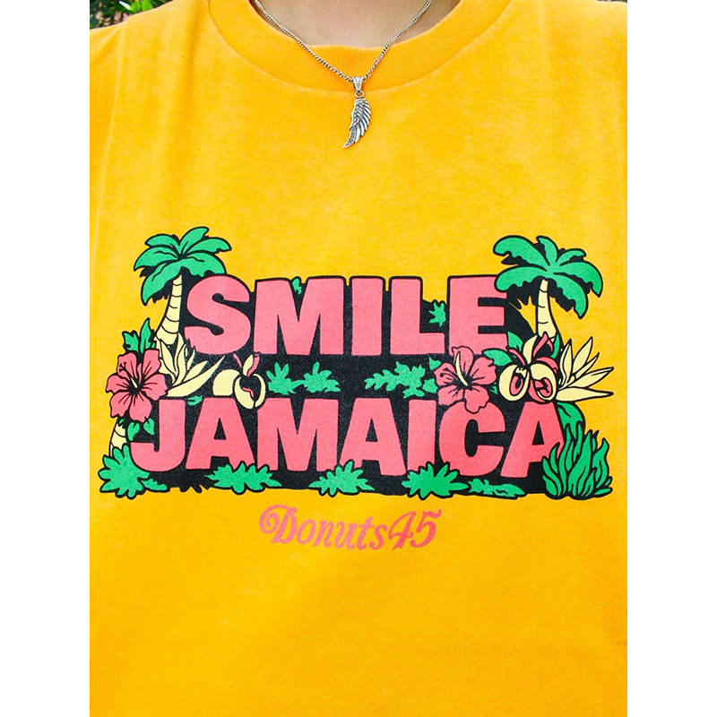 SMILE JAMAICA FADE WASH T-SHIRT