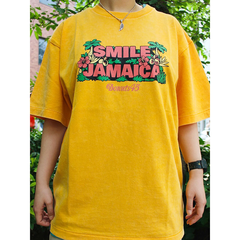 SMILE JAMAICA FADE WASH T-SHIRT