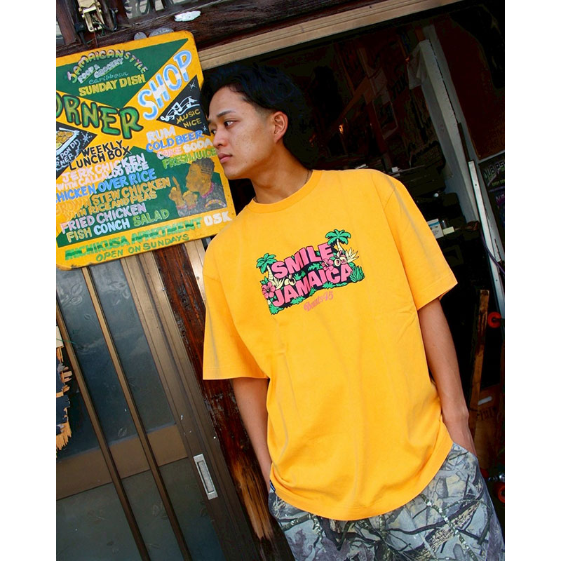 SMILE JAMAICA FADE WASH T-SHIRT