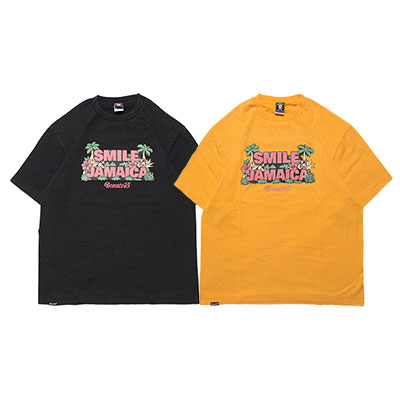 SMILE JAMAICA FADE WASH T-SHIRT