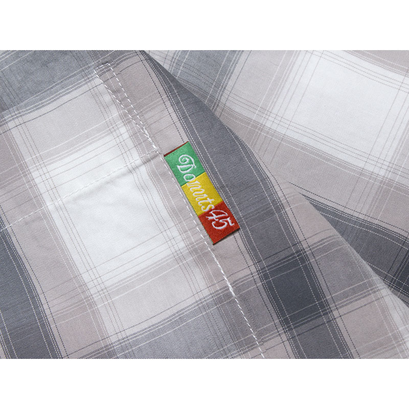 PLAID OPEN COLLAR SHIRT