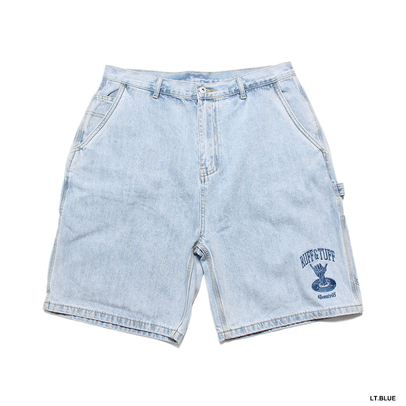 DENIM PAINTER SHORTS