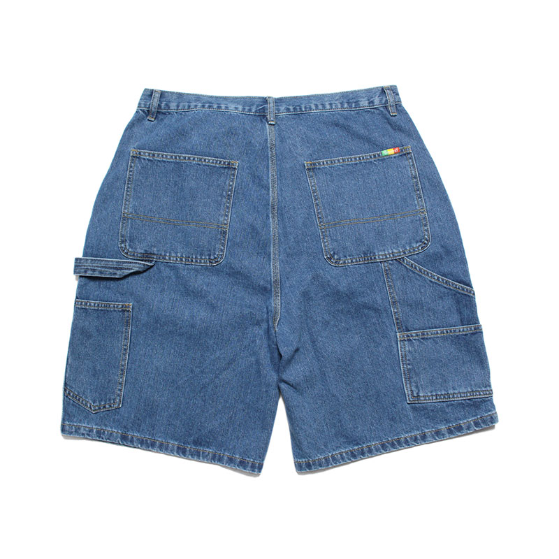 DENIM PAINTER SHORTS