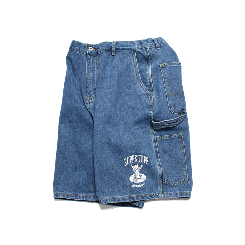 DENIM PAINTER SHORTS