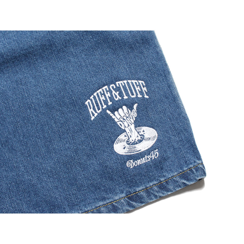 DENIM PAINTER SHORTS