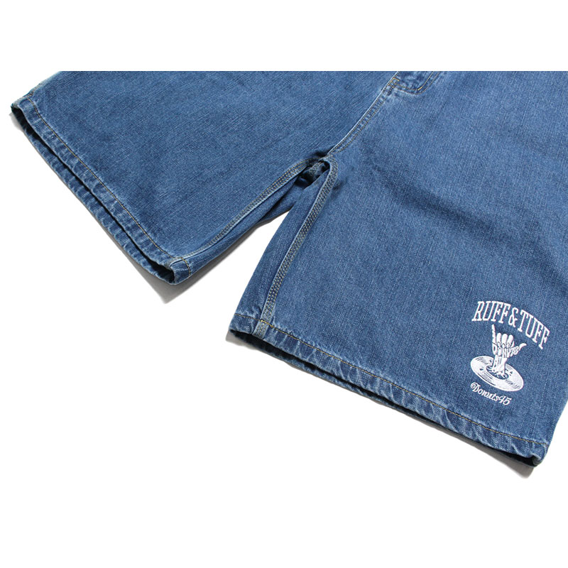 DENIM PAINTER SHORTS