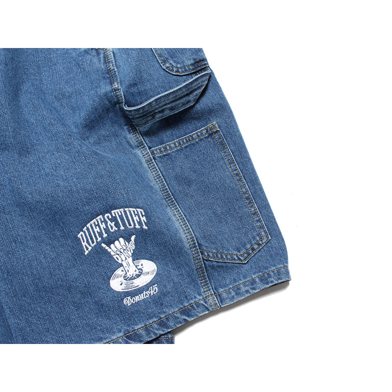 DENIM PAINTER SHORTS