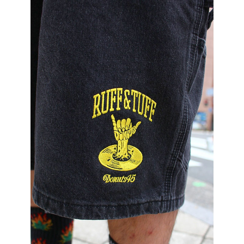 DENIM PAINTER SHORTS