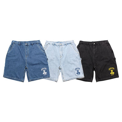 DENIM PAINTER SHORTS