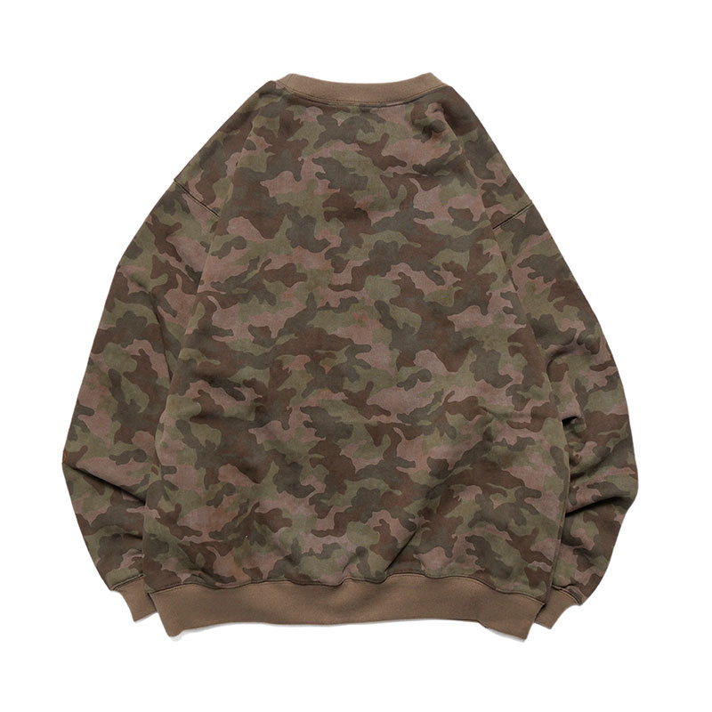 CAMO BS CREW SWEAT -GREEN-