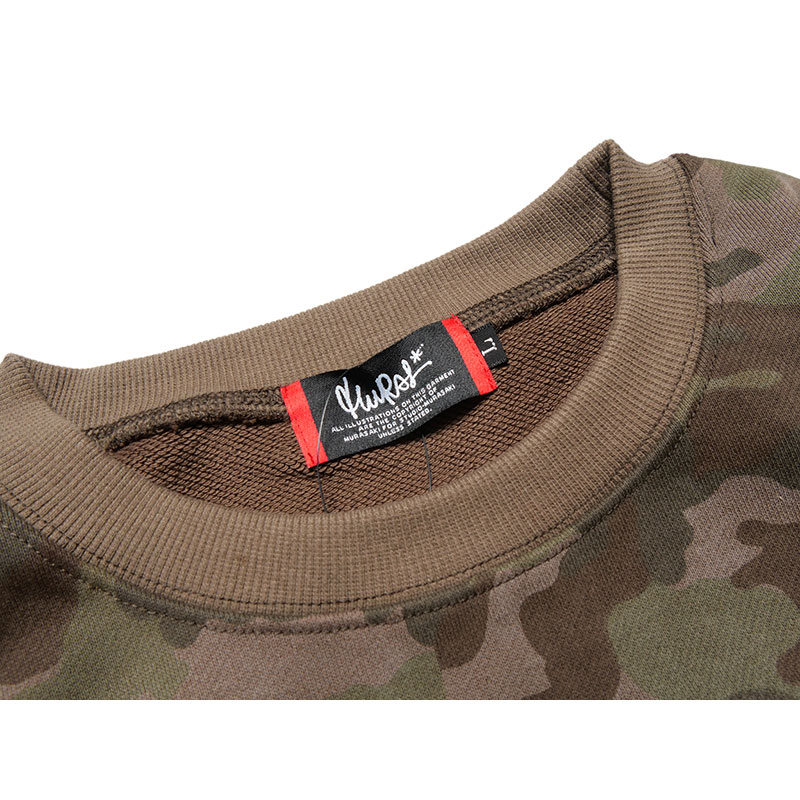 CAMO BS CREW SWEAT -GREEN-