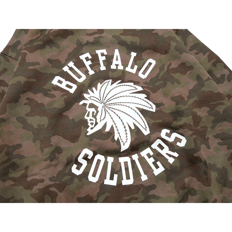 CAMO BS CREW SWEAT -GREEN-