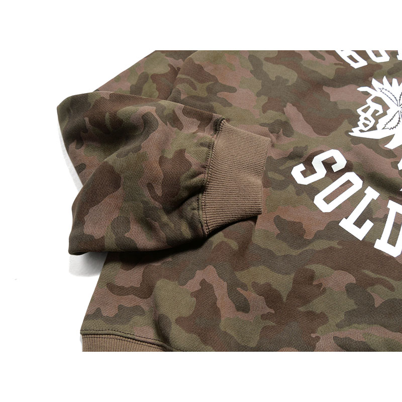 CAMO BS CREW SWEAT -GREEN-