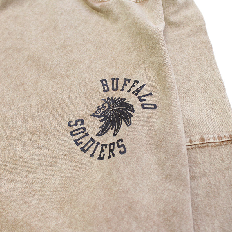 BS PIGMENT L/S T-SHIRT -BEIGE-