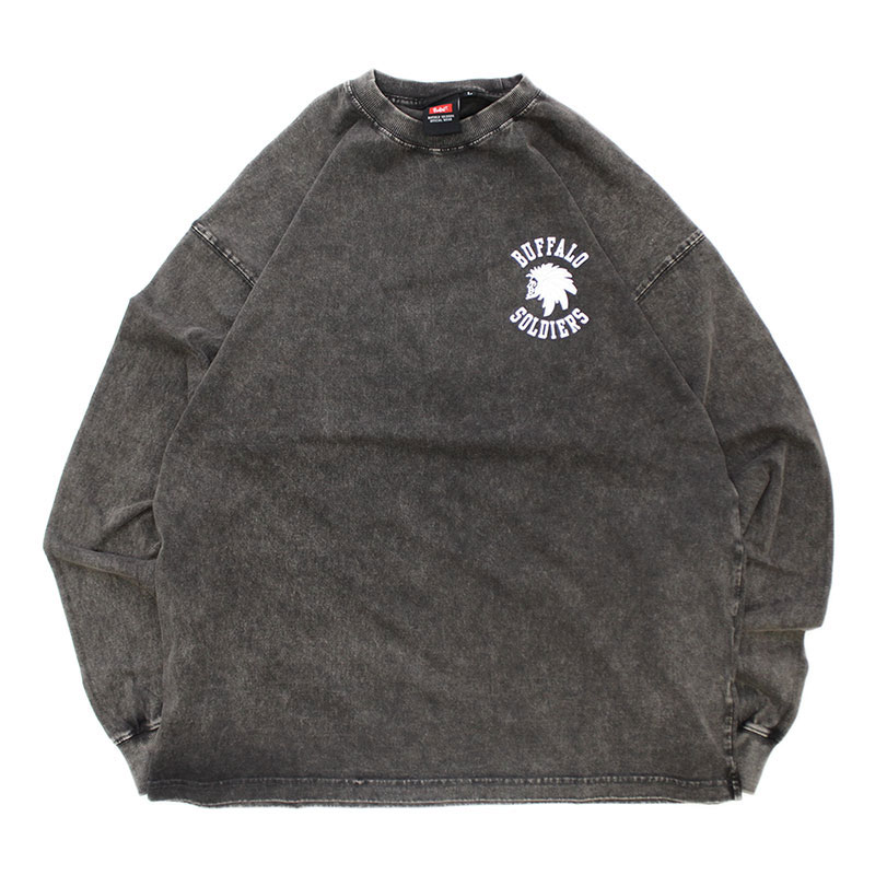 BS PIGMENT L/S T-SHIRT -BLACK-