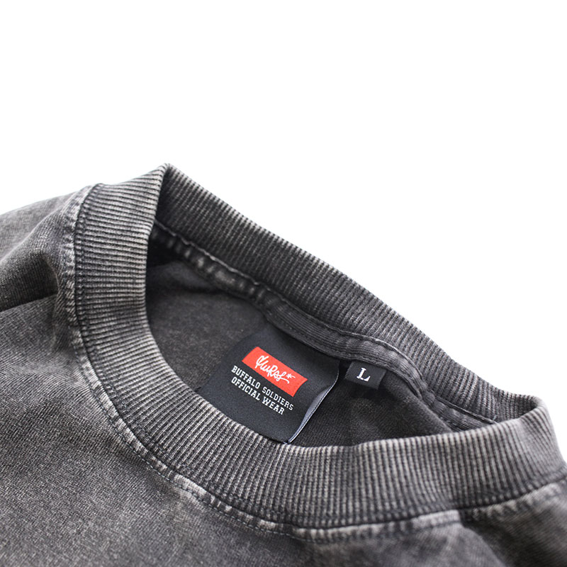 BS PIGMENT L/S T-SHIRT -BLACK-