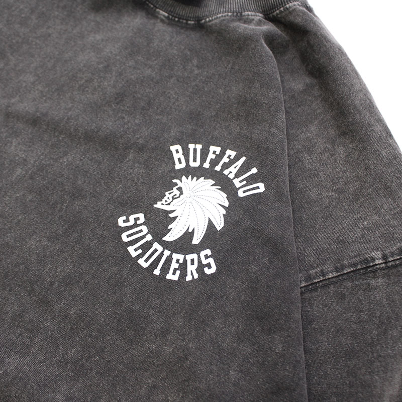 BS PIGMENT L/S T-SHIRT -BLACK-