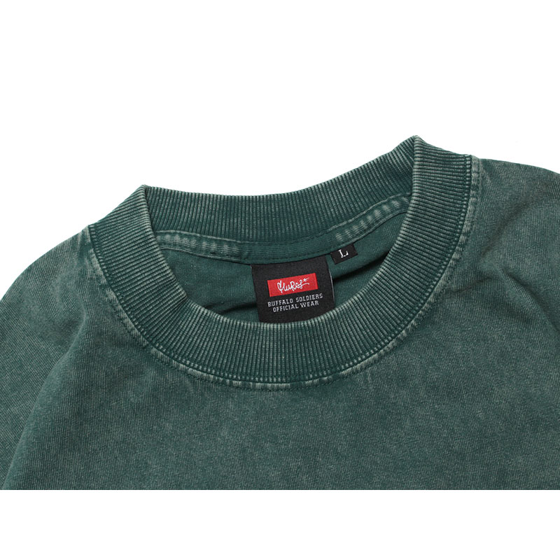 BS PIGMENT L/S T-SHIRT -GREEN-