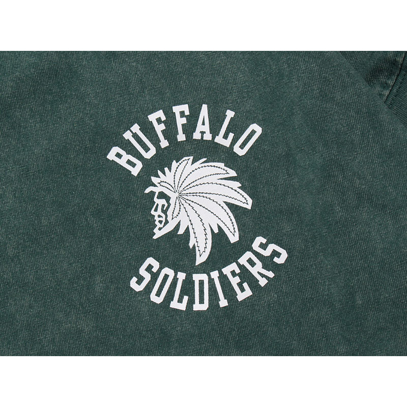 BS PIGMENT L/S T-SHIRT -GREEN-
