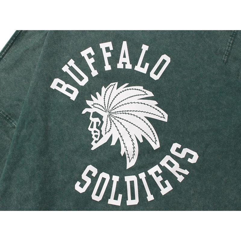 BS PIGMENT L/S T-SHIRT -GREEN-