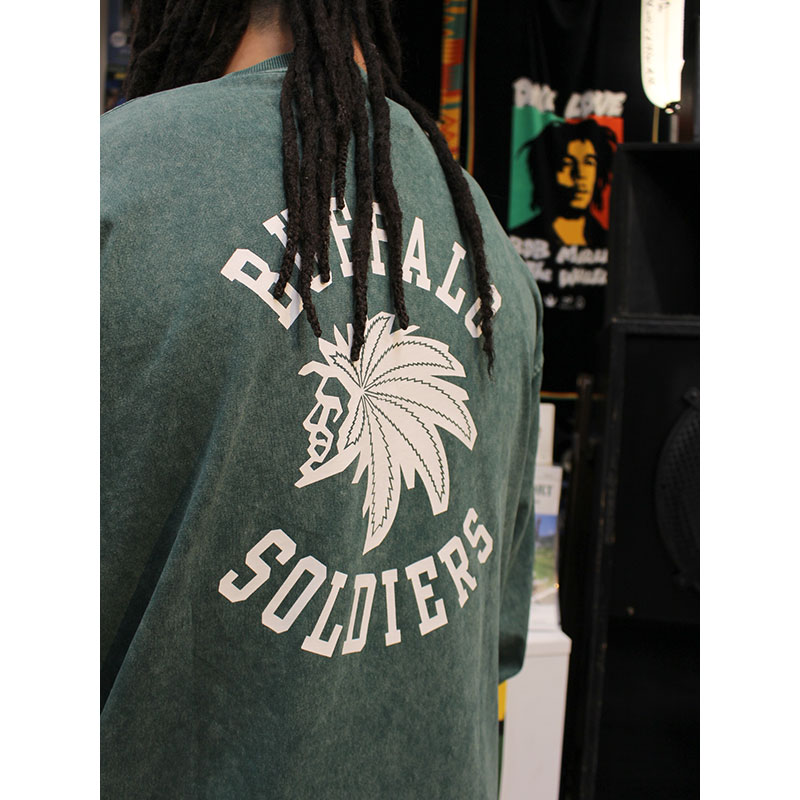 BS PIGMENT L/S T-SHIRT -GREEN-