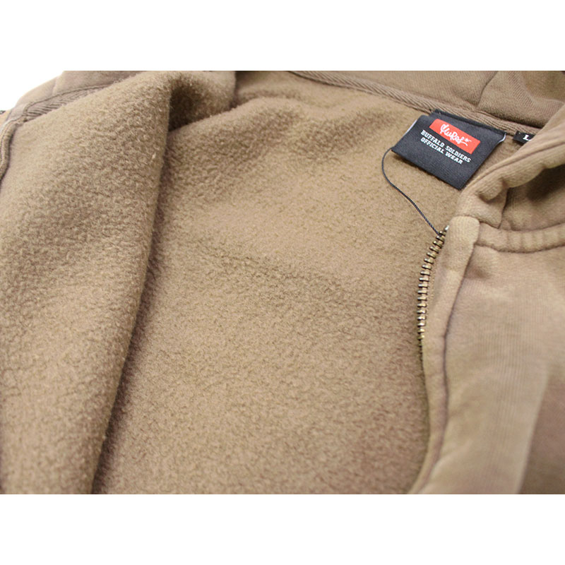 BS PIGMENT ZIP HOODIE -BEIGE-