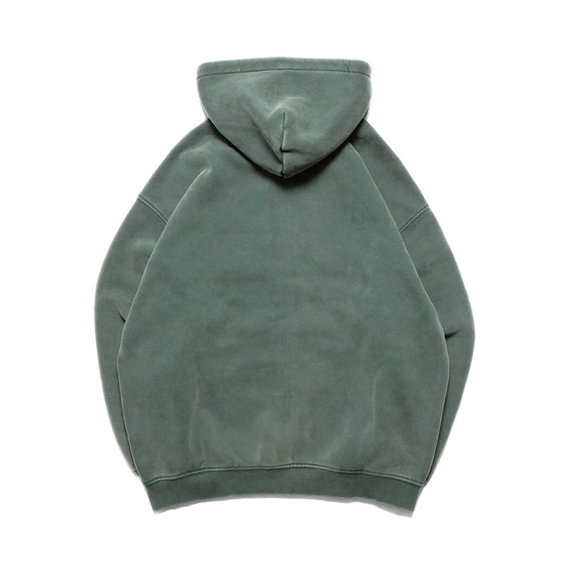 BS PIGMENT ZIP HOODIE -GREEN-