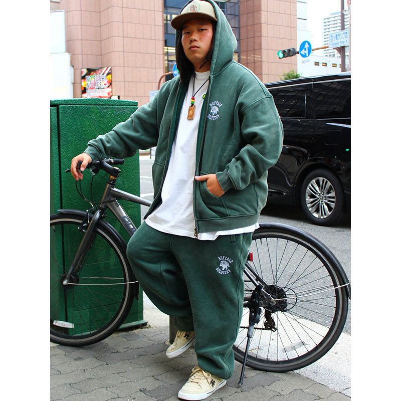 BS PIGMENT PANTS -GREEN-