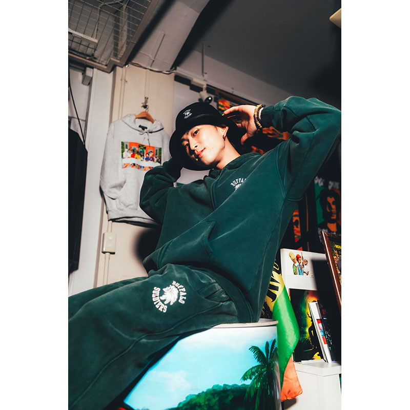BS PIGMENT PANTS -GREEN-