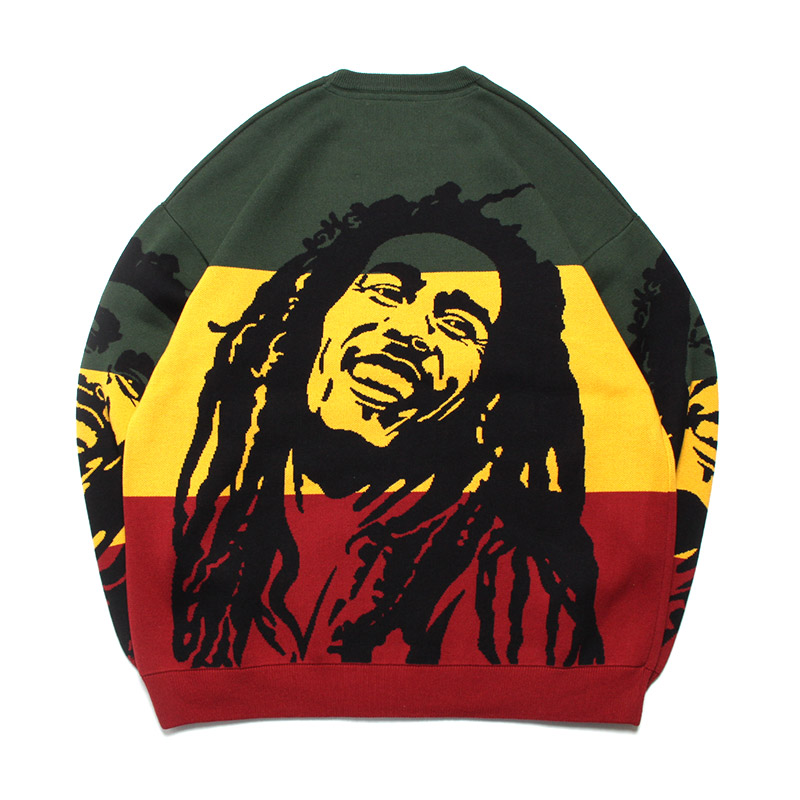 BOB MARLEY FACE JACQUARD KNIT