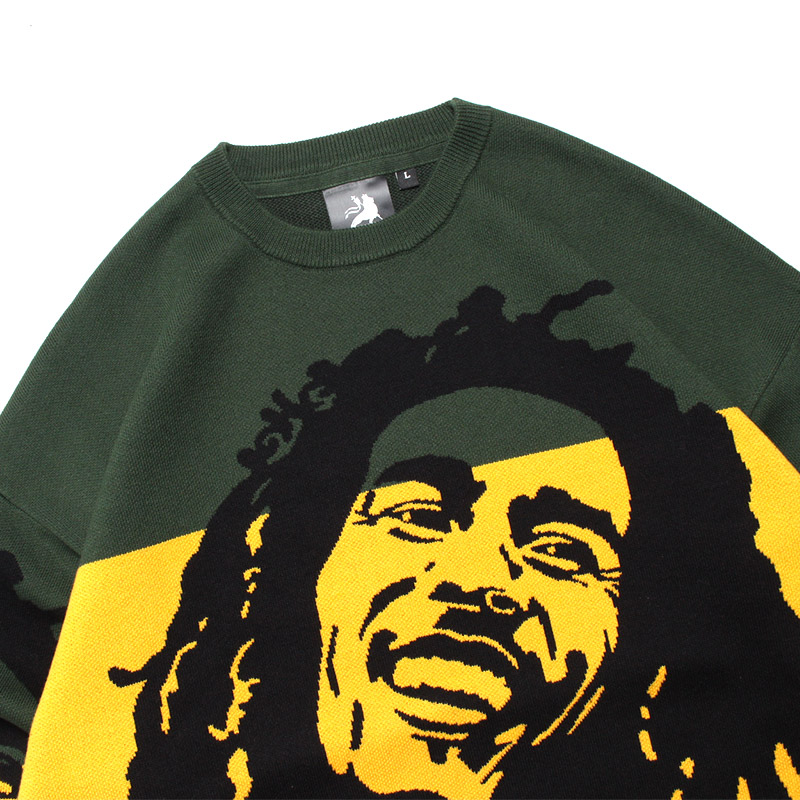 BOB MARLEY FACE JACQUARD KNIT