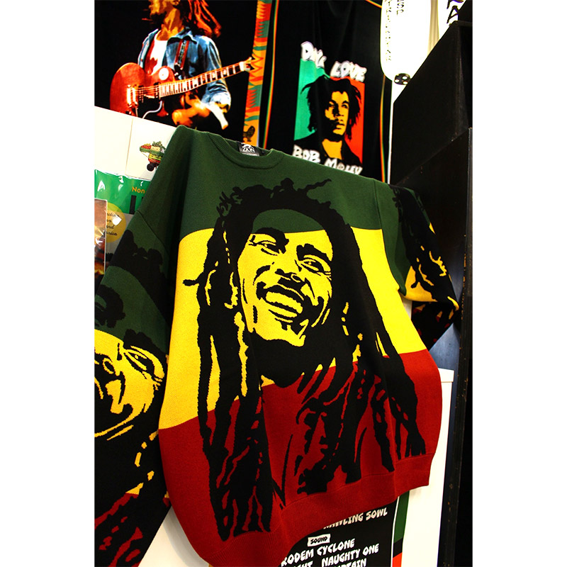 BOB MARLEY FACE JACQUARD KNIT