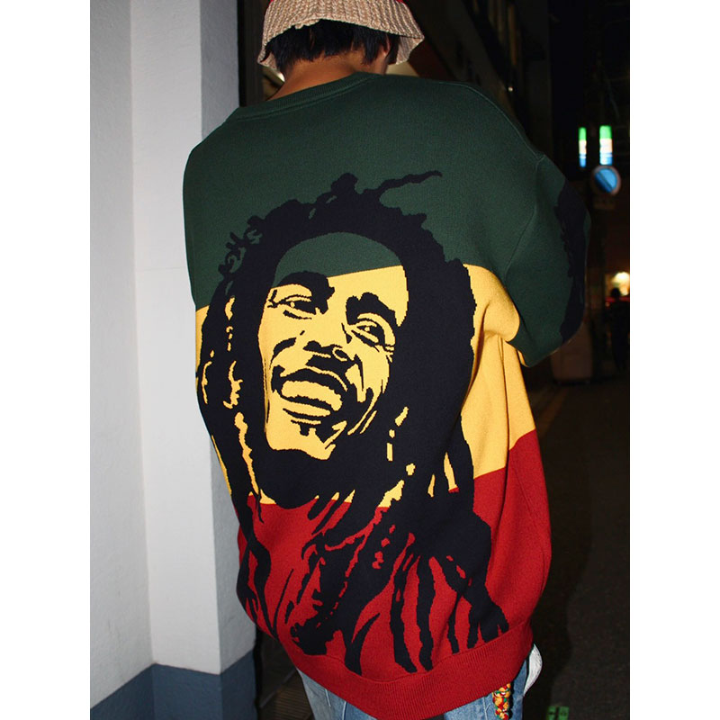 BOB MARLEY FACE JACQUARD KNIT