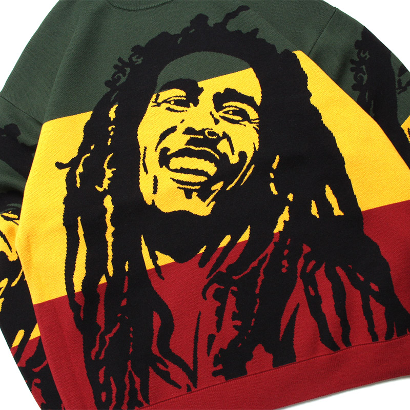 BOB MARLEY FACE JACQUARD KNIT