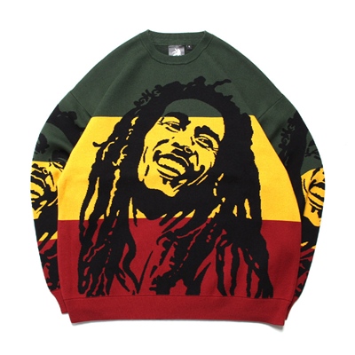BOB MARLEY FACE JACQUARD KNIT