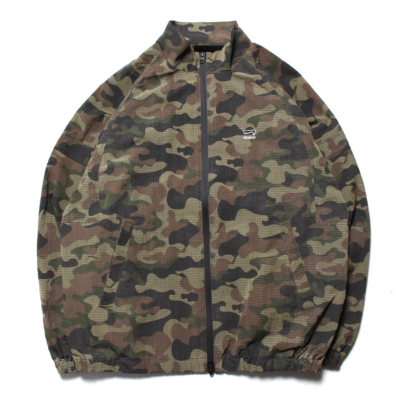 CAMO NYLON TRACK JACKET