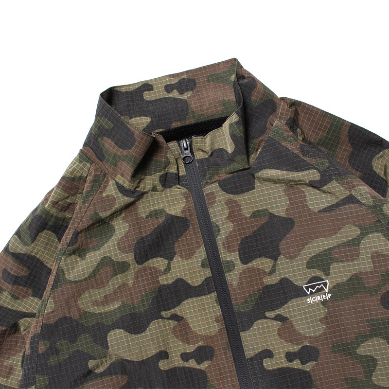 CAMO NYLON TRACK JACKET