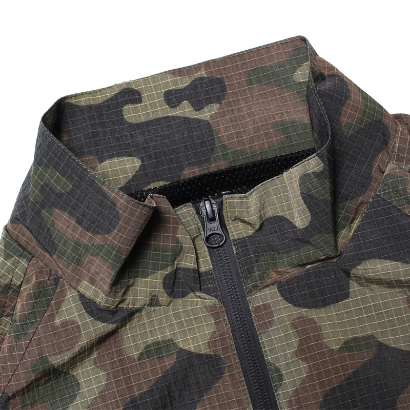 CAMO NYLON TRACK JACKET