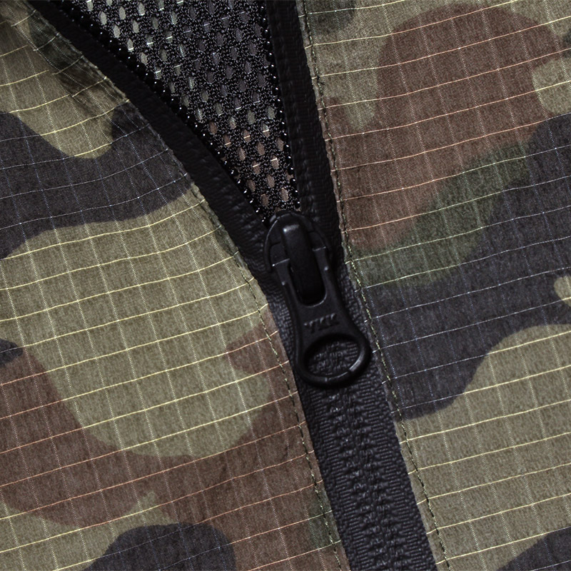 CAMO NYLON TRACK JACKET