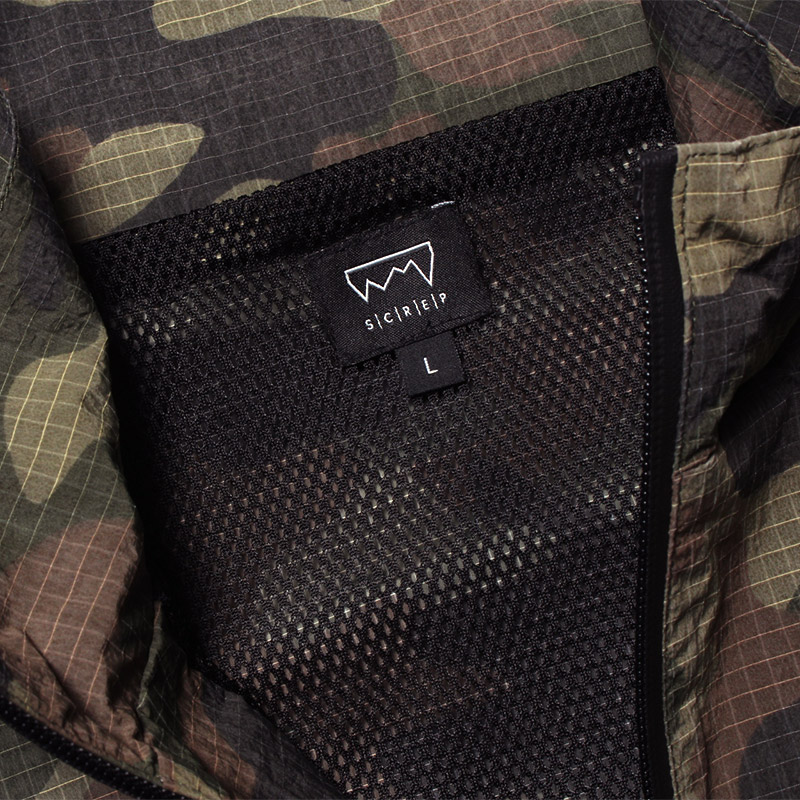 CAMO NYLON TRACK JACKET