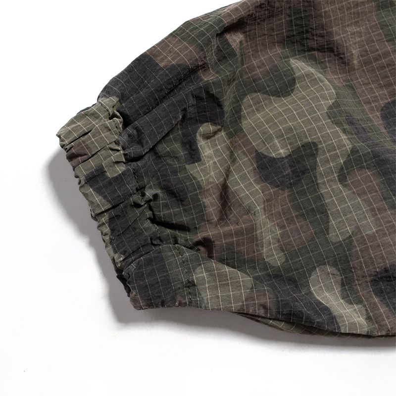 CAMO NYLON TRACK JACKET
