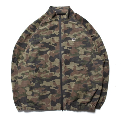 CAMO NYLON TRACK JACKET
