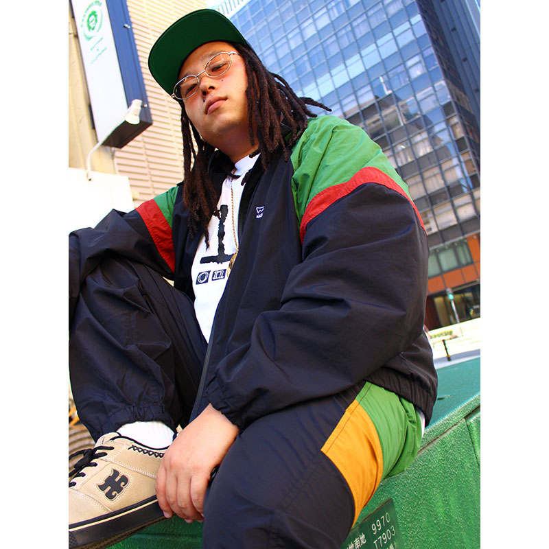 RASTA NYLON TRACK JACKET