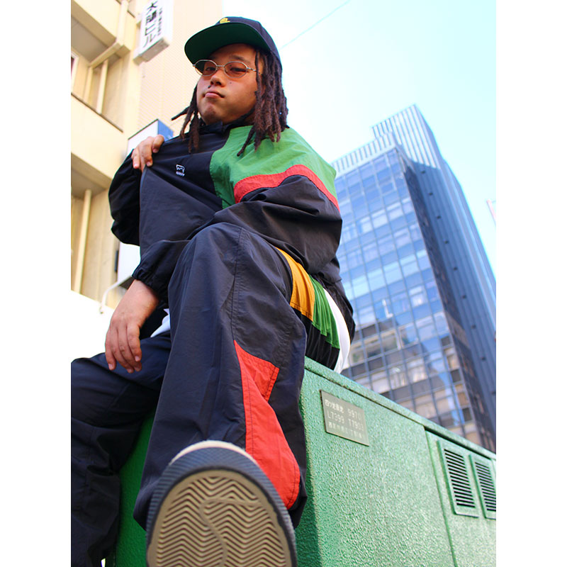 RASTA NYLON TRACK JACKET