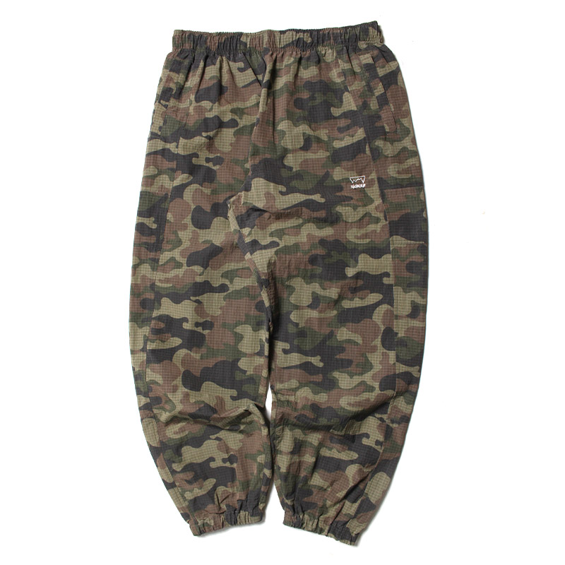 CAMO NYLON TRACK PANTS