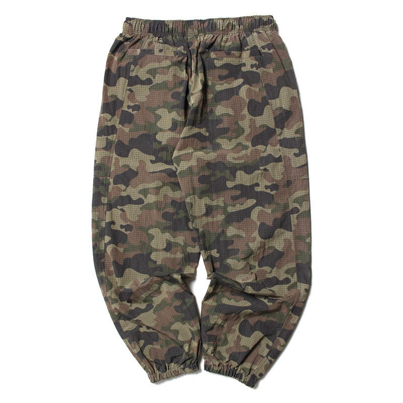 CAMO NYLON TRACK PANTS