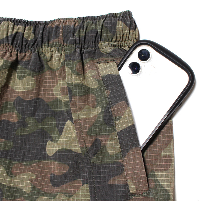 CAMO NYLON TRACK PANTS
