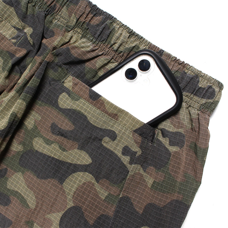 CAMO NYLON TRACK PANTS