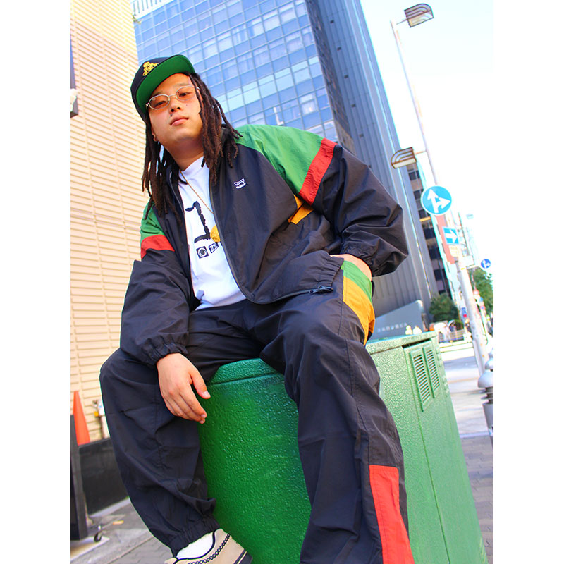 RASTA NYLON TRACK PANTS