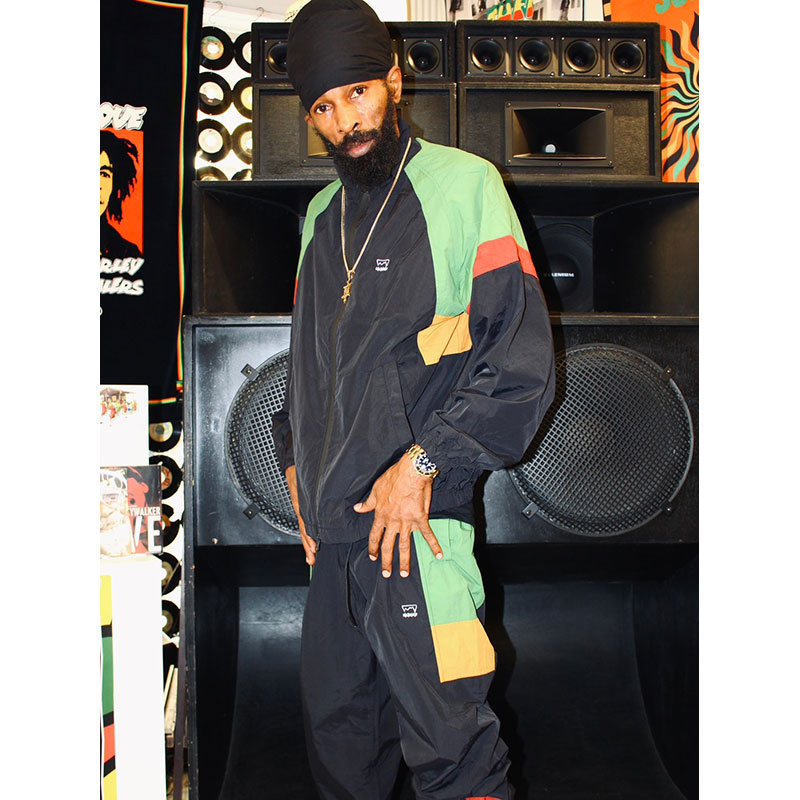 RASTA NYLON TRACK PANTS